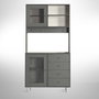 Hanah Home Armario Multiusos Grano 96 - Anthracite